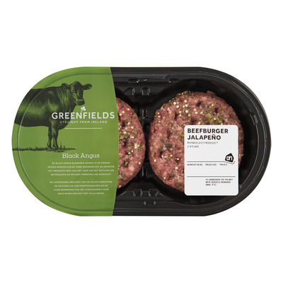 AH Greenfields jalapeño burger