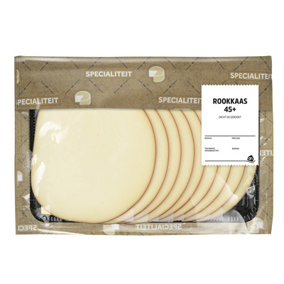 Huismerk Rookkaas naturel 45+ plakken
