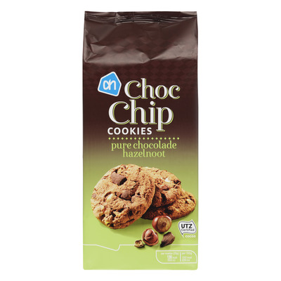 Huismerk Choc chip cookies puur-hazelnoot