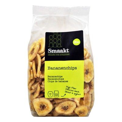Smaakt Bananenchips biologisch
