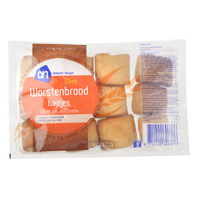 Huismerk Mini worstenbrood hapjes