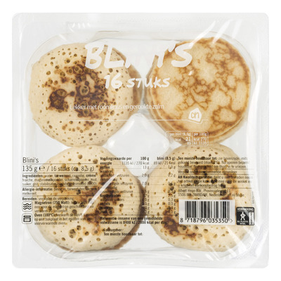 Huismerk Feestfavorieten Kleine blini's