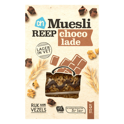 Huismerk Mueslireep light chocolade
