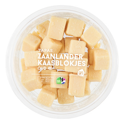 AH Zaanlander kaasblokjes oud 48+
