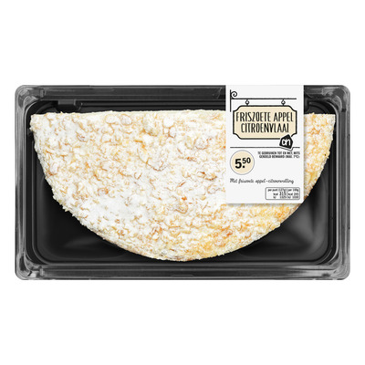 Huismerk Appel-citroenvlaai half