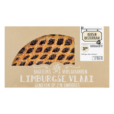 Huismerk Kersenrastervlaai half