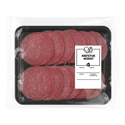 Huismerk Biefstukworst plakjes