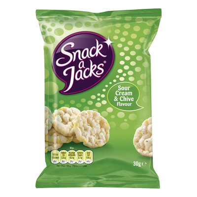 Snack a Jacks Crispy sour cream & chive