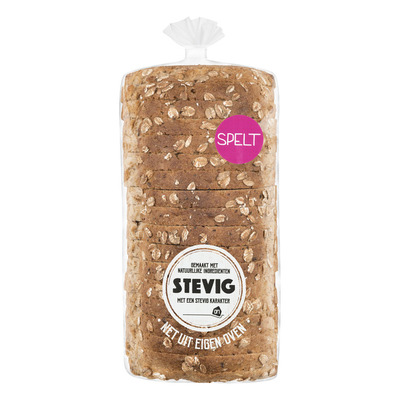 Huismerk Stevig spelt gesneden
