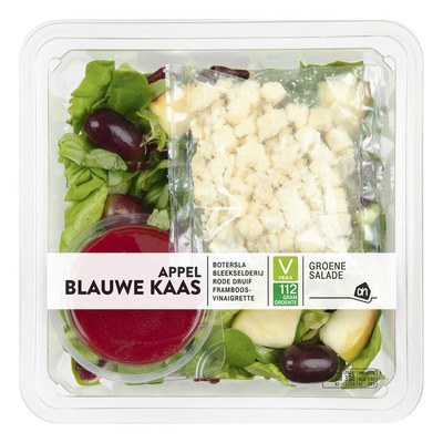 Huismerk Groene salade blauwe kaas-appel