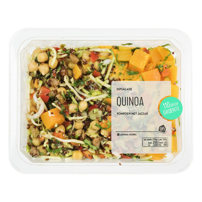 AH Dipsalade quinoa-pompoen met jazzar