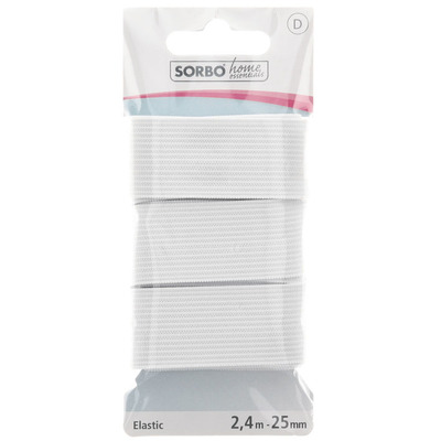 Sorbo Elastiek wit 25mm