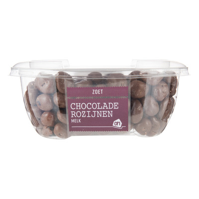 Huismerk Chocoladerozijnen melk
