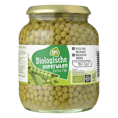 Huismerk Biologisch Doperwten extra fijn