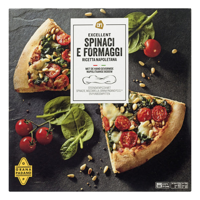 AH Excellent Steenoven pizza spinaci e formaggio