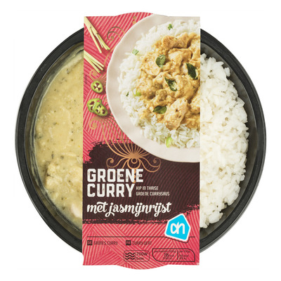 AH Groene curry met jasmijnrijst