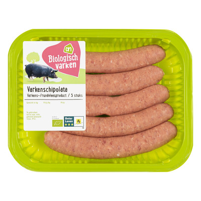 AH Biologisch Varkenschipolata