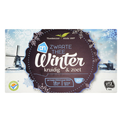 Huismerk Zwarte thee winter kruidig & zoet