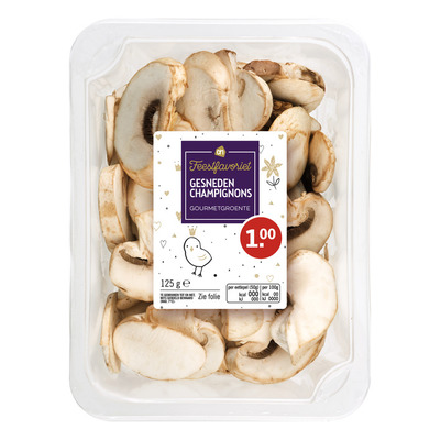 Huismerk Kleintje gesneden champignons