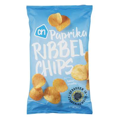 Huismerk Ribbelchips paprika
