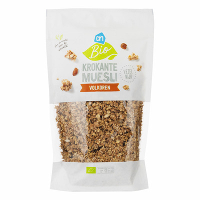 Huismerk Biologisch Krokante muesli volkoren