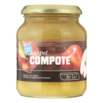 Huismerk Appelcompote met stukjes appel