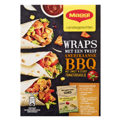 Maggi Wraps met twist Amerikaanse bbq