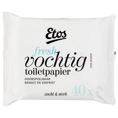 Etos Vochtig toiletpapier navulling fresh