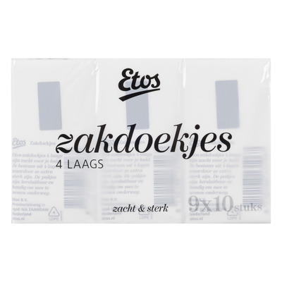 Etos Zakdoekjes zacht & sterk