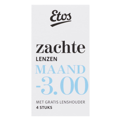 Etos Zachte maandlenzen -3.00 + lenshouder