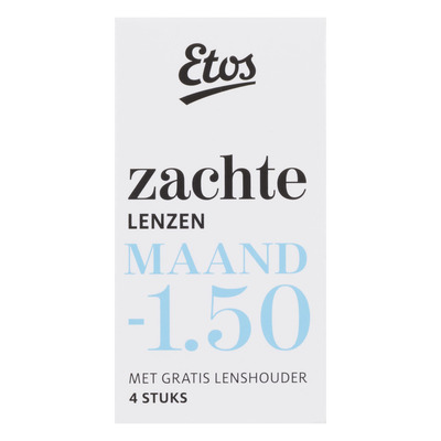 Etos Zachte maandlenzen -1.5 +Lenshouder