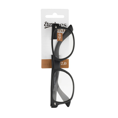 Etos Leesbril mat zwart +2
