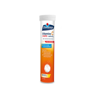Davitamon Vitamine C forte + D3 bruistabletten
