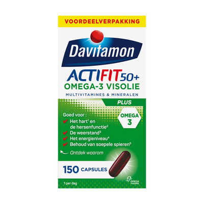 Davitamon Actifit omega-3 visolie capsules 50+