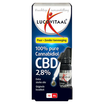 Lucovitaal 100% pure cannabidiol CBD 2,8%