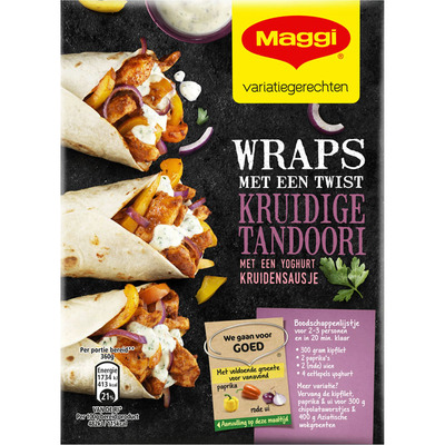 Maggi Wraps met twist kruidige tandoori