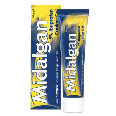 Midalgan Cooling gel 5% ibuprofen