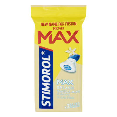 Stimorol Kauwgom max splash vanilla mint
