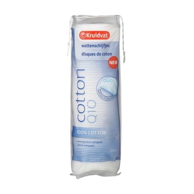 Huismerk 100% Cotton Q10 Duo Wattenschijfjes