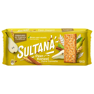 Sultana Fruitbiscuit peer-kaneel