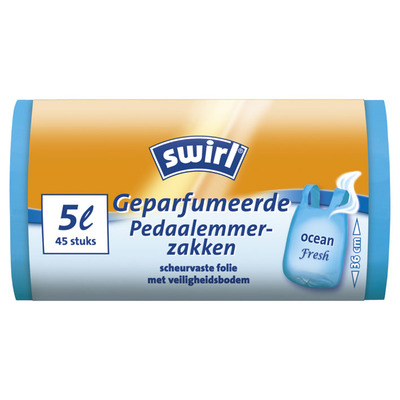 Swirl Pedaalemmerzakken ocean 5 liter