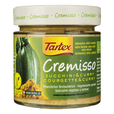 Tartex Cremisso spread courgette curry