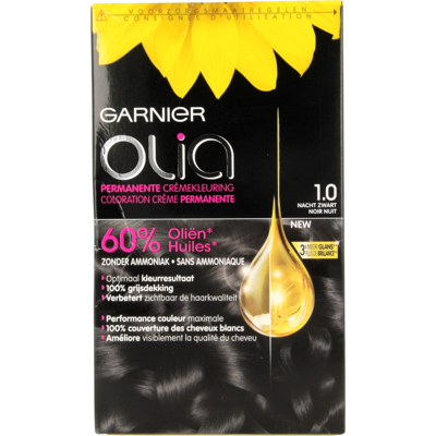 Garnier Olia Permanente Kleuring 1.0 Nacht Zwart