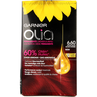 Garnier Olia Permanente Kleuring 6.60 Intens Rood