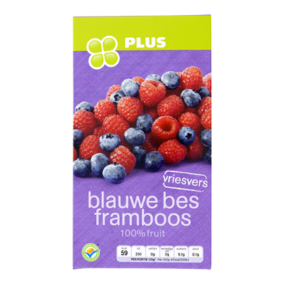 PLUS Blauwe bes/framboos