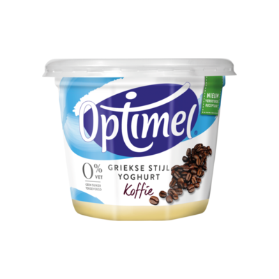 Optimel Magere Griekse Stijl Yoghurt Koffie