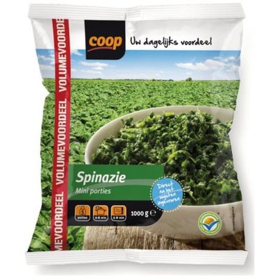 Huismerk Spinazie Mini Porties