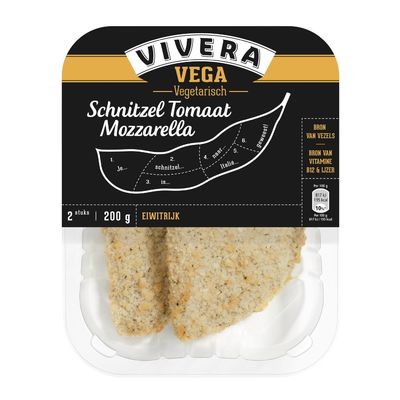 Vivera Schnitzel Tomaat Mozzarella