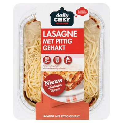 Huismerk Italiaans Lasagne Pittig Gehakt 400 g