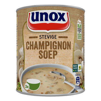 Unox Soep in blik stevige champignonsoep